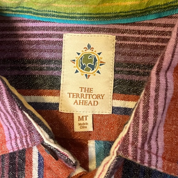 Territory Ahead Mens Serape Stripe Shirt Long Sleeve Button Down Western MT NWOT - Picture 3 of 13